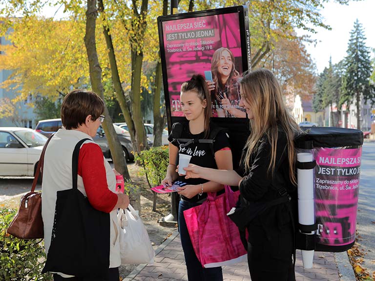Akcja promocyjna z WalkThermosem i WalkBoardem dla salonu T-Mobile w Rudzie Śląskiej